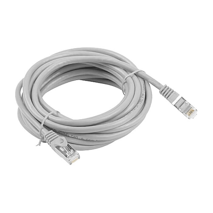 Кабел - Lanberg patch cord CAT.6 FTP 5m, grey ID 72393 (тъмнейл - 2)