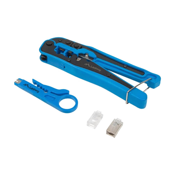 Lanberg crimping toolkit with RJ45 connectors RJ45 shielded and unshielded на супер цена