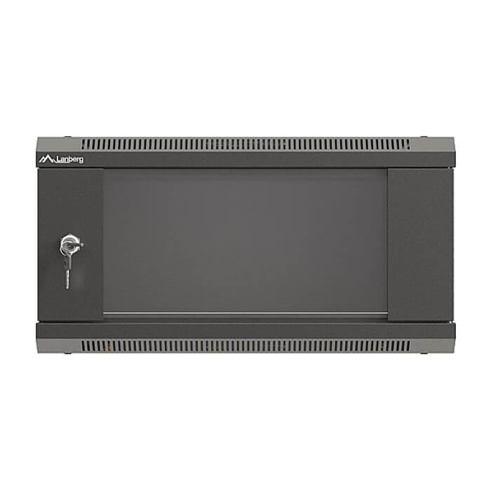 Lanberg rack cabinet 19" wall-mount 4U/540x350 (flat pack) with glass door black ID 87614 на супер цена от GT Computers Lanberg rack cabinet 19" wall-mount 4U/540x350 (flat pack) with glass door black ID 87614 на супер цена