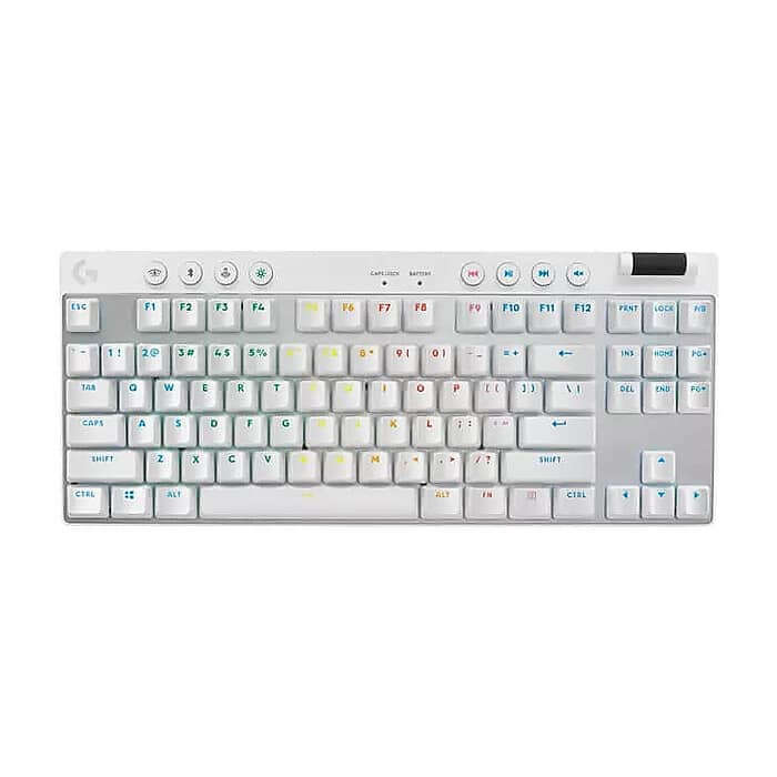 Logitech G PRO X TKL LIGHTSPEED Gaming Keyboard - WHITE - US INT'L - 2.4GHZ/BT - N/A - EMEA28-935 - TACTILE на супер цена