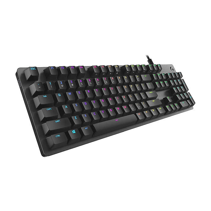 Logitech G512 Keyboard, GX Brown Tactile, Lightsync RGB, USB Passthrough Data/Power, Alumium Alloy, Game Mode, Black Carbon (тъмнейл - 2)