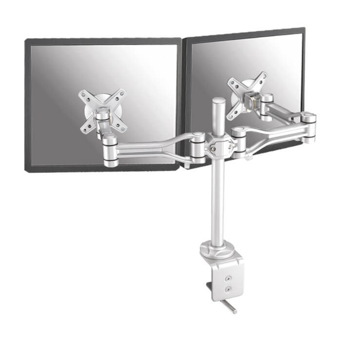 Neomounts by NewStar Flat Screen Desk Mount (clamp) for 2 Monitor Screens ID 66769 (тъмнейл - 2)