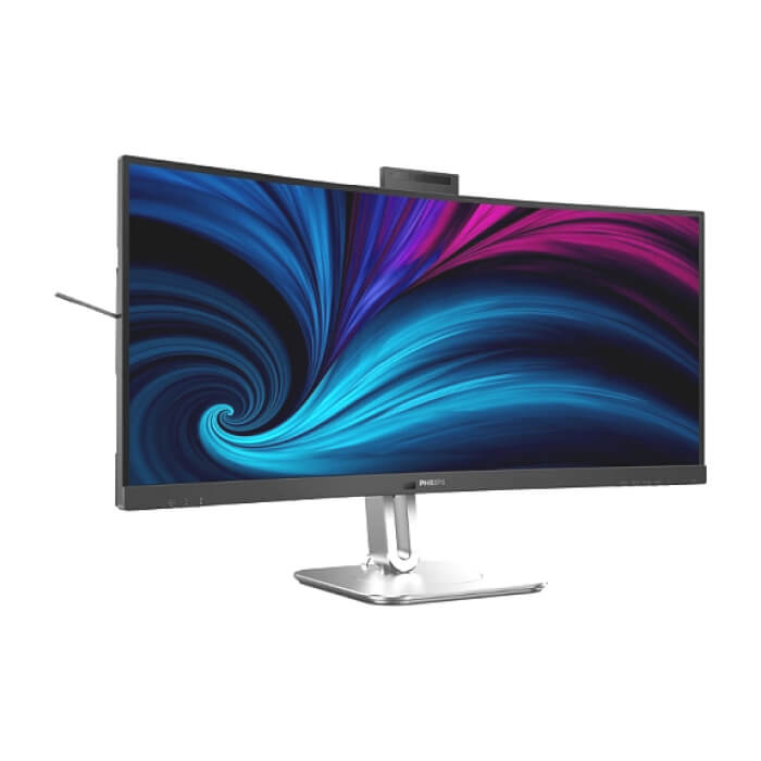Philips 34B2U6603CH, 34" Curved 1500R VA WLED, 3440x1440@120Hz, 4ms GtG, 550cd m/2, 4000:1, 50M:1DCR, Adaptive Sync, FlickerFree, SoftBlue, 5Wx2, Tilt, Height Adjust, Swivel, 2xHDMI, DP, USB hub ID 80823 (тъмнейл - 2)