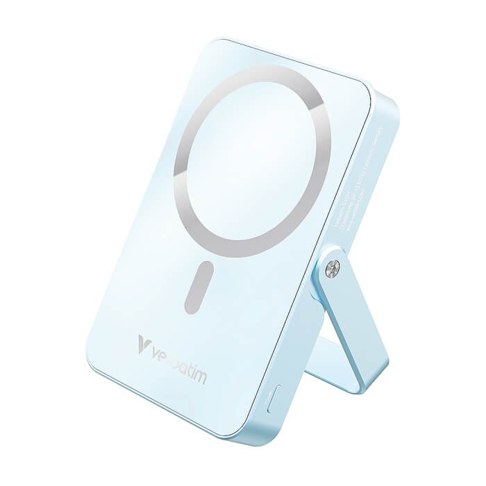 Verbatim Charge 'n' Go Power Bank with Stand Magnetic Wireless 10000mAh Blue ID 85388 (тъмнейл - 2)