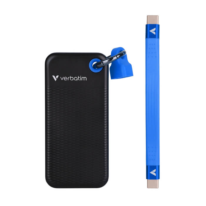 Verbatim Pocket SSD USB 3.2 Gen 2 1TB Black/Blue ID 84547 на супер цена