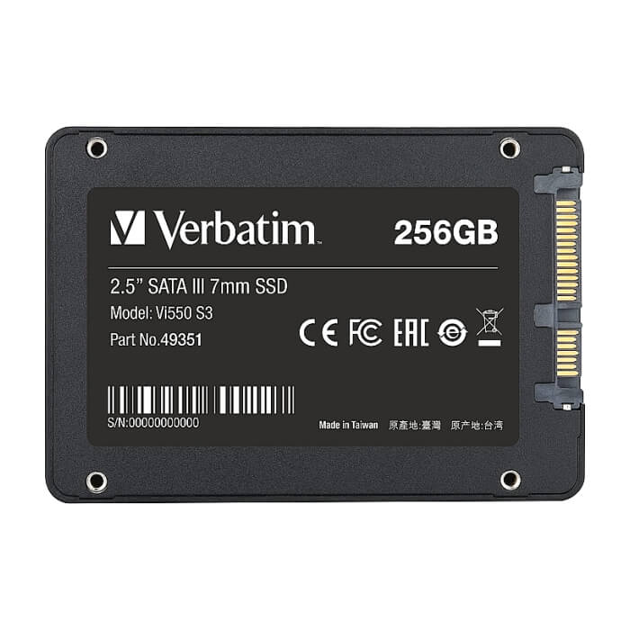 Verbatim Vi550 S3 2.5" SATA III 7mm SSD 256GB ID 96226 (тъмнейл - 3)