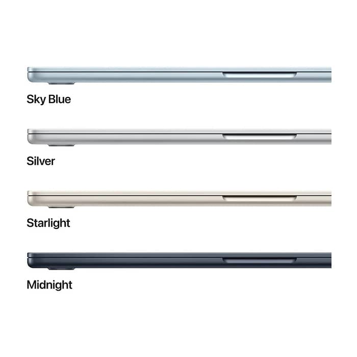Apple MacBook Air 15.3: with Liquid Retina,M5 chip (10-core CPU), 16GB, 512GB SSD, M5 10-core GPU, macOS, Silver, INT keyboard (тъмнейл - 3)