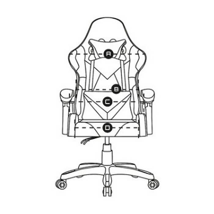 Fury Gaming Chair Avenger L Black-White ID 74768 (тъмнейл - 5)