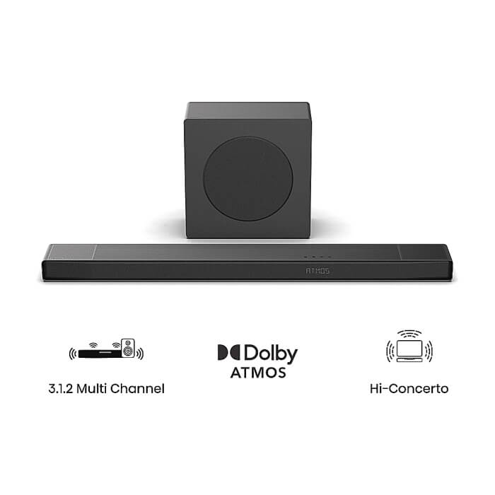 Hisense AX3120Q ,3.1.2 Ch., 440W, BT, Dolby Atmos, Black (тъмнейл - 3)