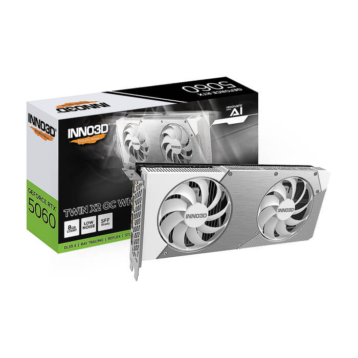 Inno3D GeForce RTX 5060 8GB GDDR7 Twin X2 OC White ID 88963 (тъмнейл - 3)