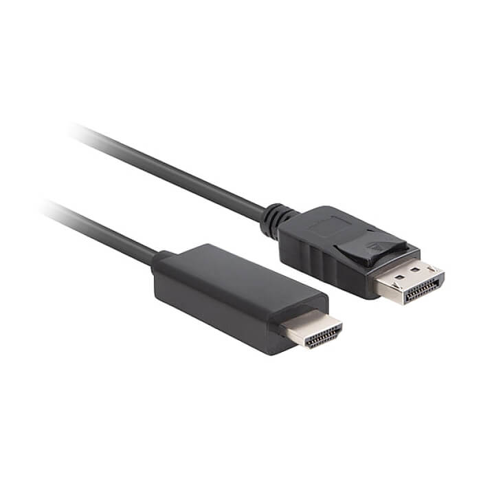 Кабел - Lanberg display port (M) V1.1 -> HDMI (M) cable 1.8m, black ID 72575 (тъмнейл - 2)