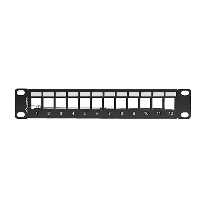 Lanberg patch panel blank 12 port 1U 10" ftp for keystone modules black v2 ID 86960 на супер цена