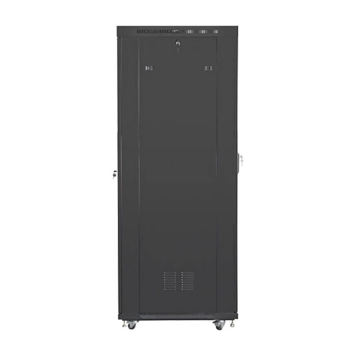 Lanberg rack cabinet 19" free-standing 27U/800x1200 (flat pack) with mesh door lcd black ID 87622 (тъмнейл - 5)