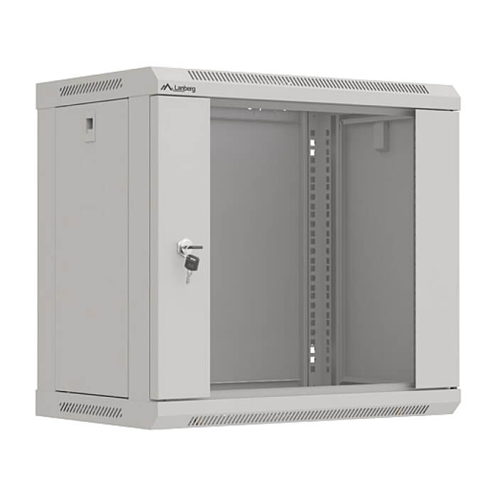 Lanberg rack cabinet 19" wall-mount 9U/540x350 (flat pack) with glass door grey ID 87597 на супер цена от GT Computers Lanberg rack cabinet 19" wall-mount 9U/540x350 (flat pack) with glass door grey ID 87597 на супер цена