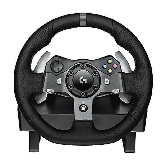 Logitech G920 Driving Force Racing Wheel, Xbox One, PC, 900° Rotation, Dual Motor Force Feedback, Adjustable Pedals, Leather ID 74318 на супер цена