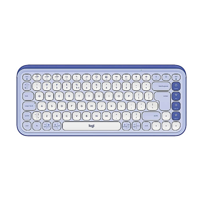 Logitech Pop Icon Keys - Lilac - US INT'L - BT - N/A - INTNL-973 на супер цена