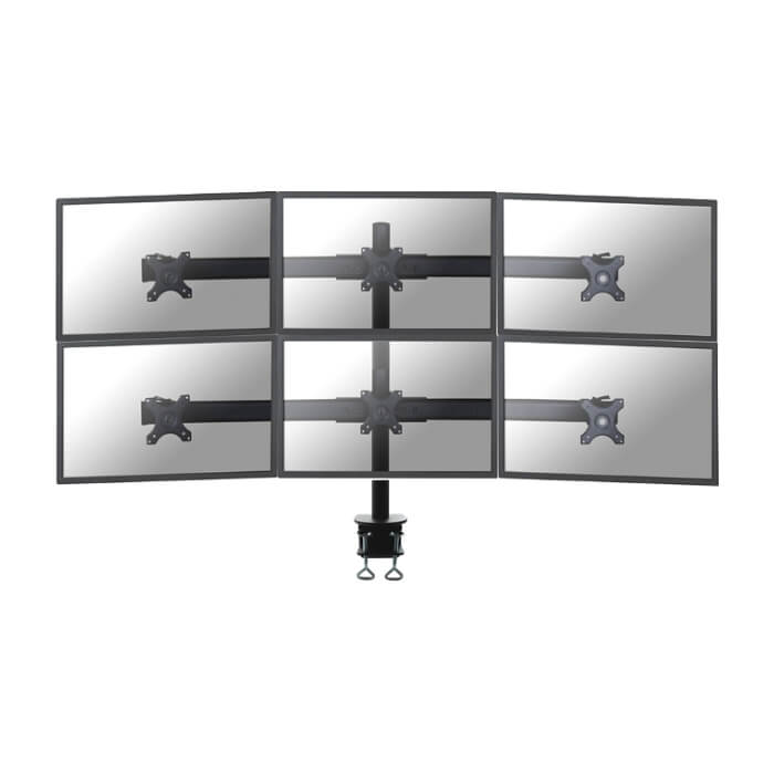 Neomounts by NewStar Flat Screen Desk Mount (clamp) for 6 Monitor Screens ID 66817 (тъмнейл - 2)