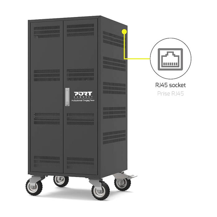 PORT charging cabinet 30 notebooks + rack 19'' - 1 u ID 75262 (тъмнейл - 4)