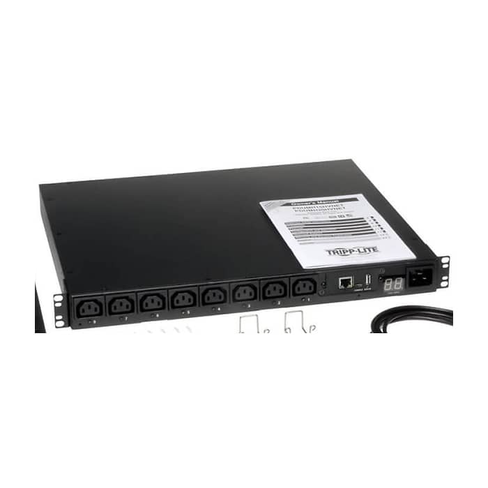 Tripp Lite by Eaton 2.5kW Single-Phase 208/230V Switched PDU - LX Platform, 8 C13 Outlets, C14 Input 2m Cord, 1U Rack-Mount, TAA (тъмнейл - 2)