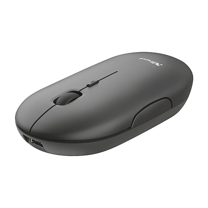 TRUST Puck Wireless & BT Rechargeable Mouse Black (тъмнейл - 2)