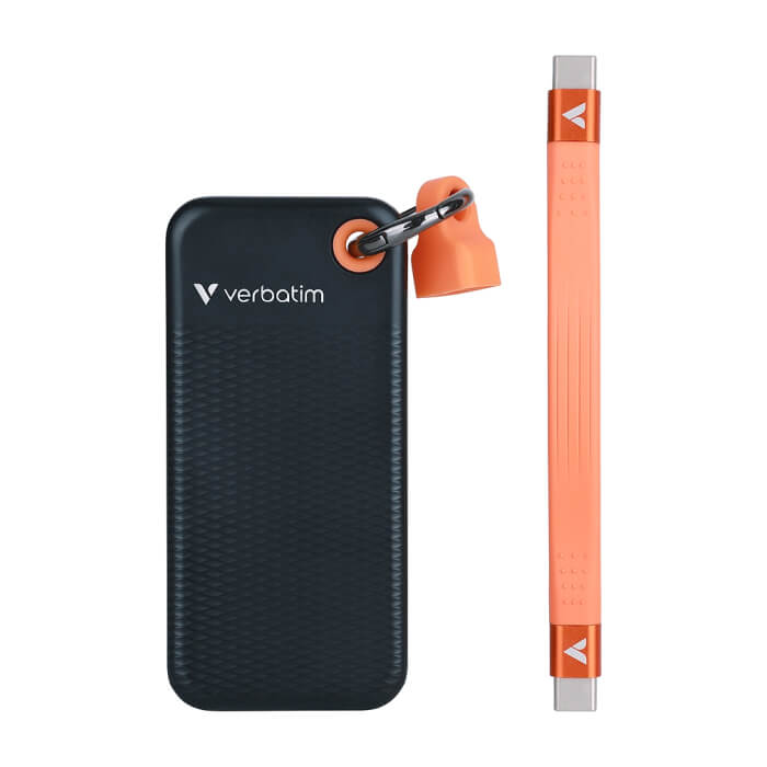 Verbatim Pocket SSD USB 3.2 Gen 2 1TB Black/Orange ID 84546 на супер цена
