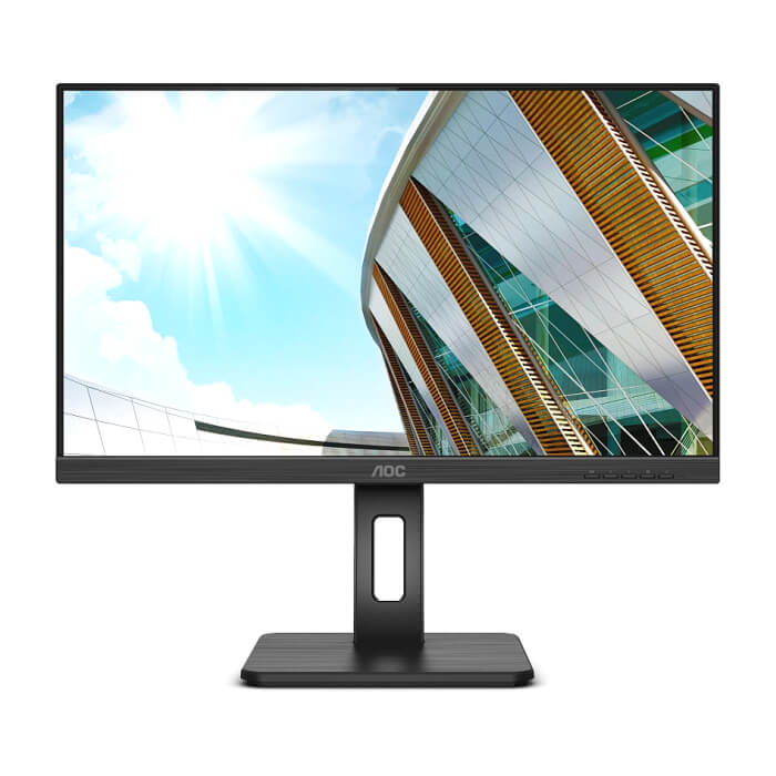 AOC Q24P2Q, 23.8" IPS WLED, 2560x1440@75Hz, 4ms GtG, 250cd m/2, 1000:1, DCR 50M:1, FlickerFree, Low Blue Light, 2Wx2, Tilt, Height Adjust, Pivot, Swivel, D-SUB, HDMI, DP, USB hub ID 65412 на супер цена