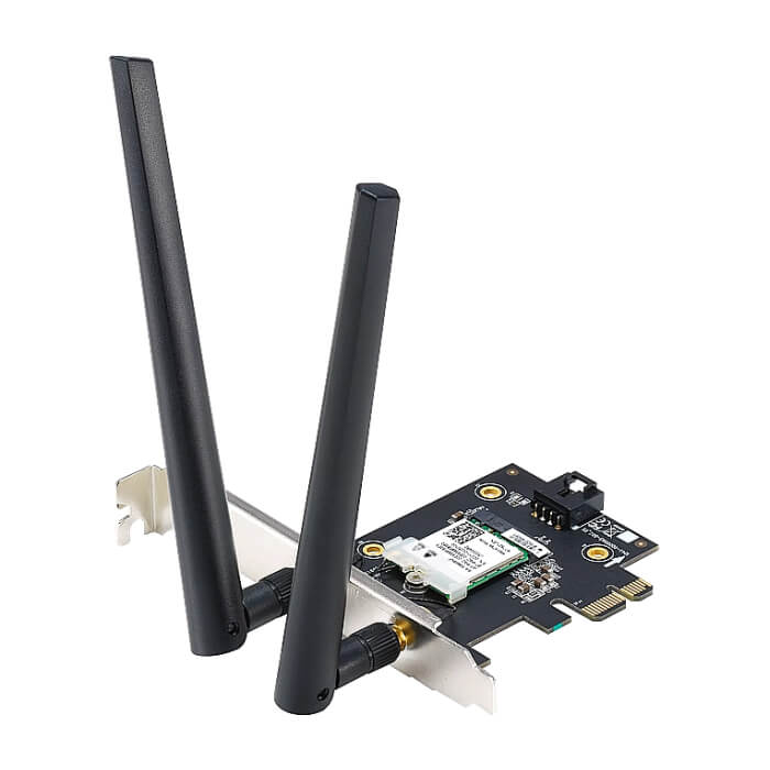 Asus PCI-E Adapter, PCE-AXE5400, AXE5400, Tri-Band, Bluetooth 5.2, WPA3, OFDMA, MU-MIMO (тъмнейл - 3)