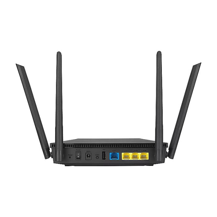 Asus Wireless Router,RT-AX1800U, AX1800, Dual-Band, Dual-Core 880MHz CPU, 128MB/256MB, Gigabit, AiProtection Classic, Traditional QoS, VPN server/client, IPTV, OFDMA, MU-MIMO, Beamforming, AiMesh,Black (тъмнейл - 2)