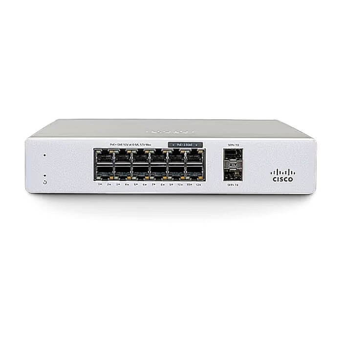 Cisco Meraki MS130-12X Cloud Mgd. 8GE + 4x(2.5GE) 240W PoE Switch на супер цена