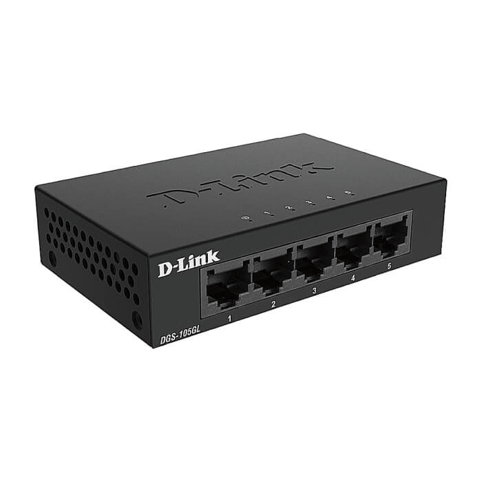 D-Link 5-Port Gigabit Ethernet Metal Housing Unmanaged Switch (тъмнейл - 2)