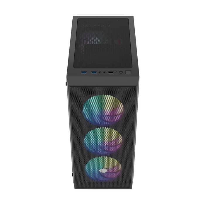 Fury PC Case Shobo SH8 ARGB Midi Tower, Window, Black ID 99514 (тъмнейл - 3)