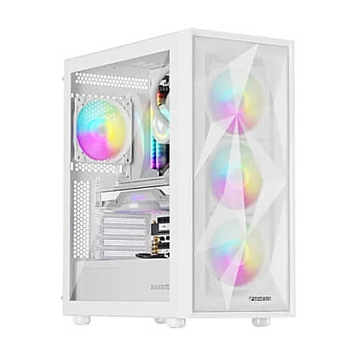 Genesis PC Case DIAXID 605 RGB Mini Tower Window, White ID 76820 (тъмнейл - 4)