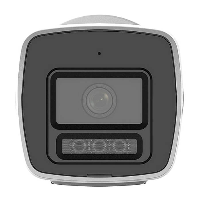 HikVision 4 MP ColorVu with Smart Hybrid Light Fixed Bullet Network Camera, 4 mm, F1.0, IR, White Light up to 30m, H.265+, IP67, built-in microphone, 12Vdc/PoE 7.5W ID 82252 на супер цена