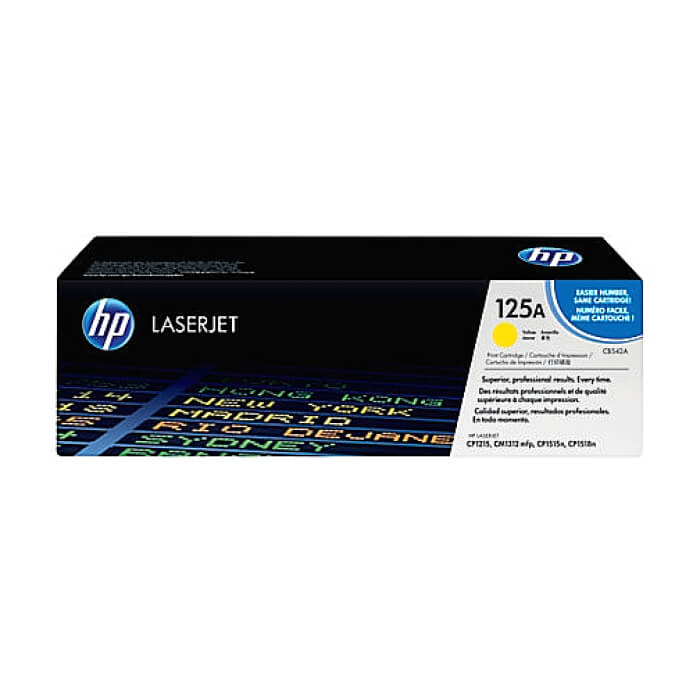 HP 125A Yellow LaserJet Toner Cartridge ID 68881