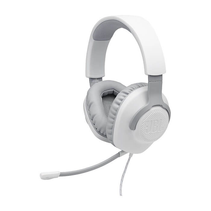 JBL QUANTUM 100 WHT Wired over-ear gaming headset with a detachable mic ID 74608 на супер цена от GT Computers JBL QUANTUM 100 WHT Wired over-ear gaming headset with a detachable mic ID 74608 на супер цена