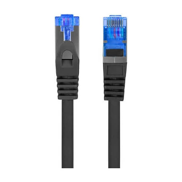 Кабел - Lanberg patch cord CAT.6A FTP LSZH CCA 20m Fluke Passed, black ID 72315 (тъмнейл - 2)