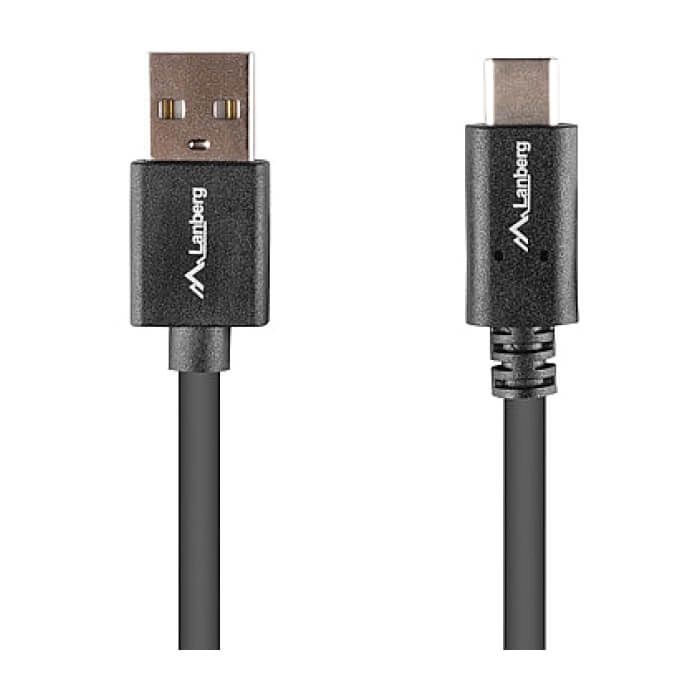 Кабел - Lanberg USB-C(M) -> USB-A(M) 2.0 cable 1m QC, black BOX ID 72621 на супер цена от GT Computers Кабел - Lanberg USB-C(M) -> USB-A(M) 2.0 cable 1m QC, black BOX ID 72621 на супер цена