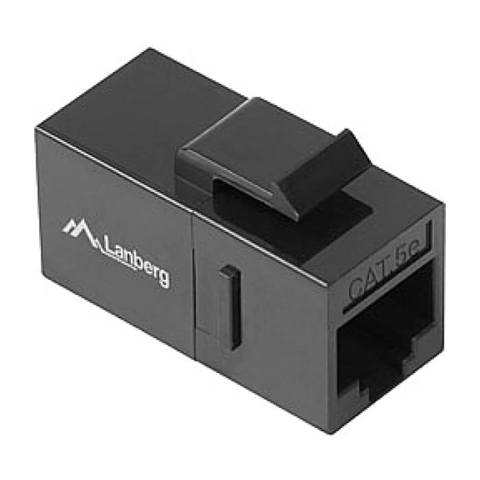 Lanberg feed-trru keystone connector RJ45->RJ45 UTP CAT.5e ID 72031 (тъмнейл - 2)