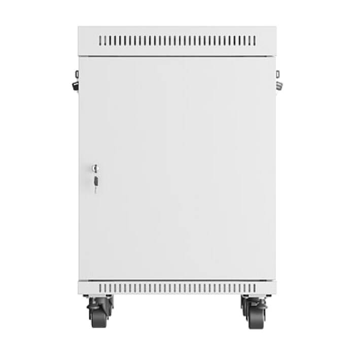 Lanberg rack cabinet 19" free-standing 15U/600x600 (flat pack) with glass door lcd grey v2 ID 87202 (тъмнейл - 3)
