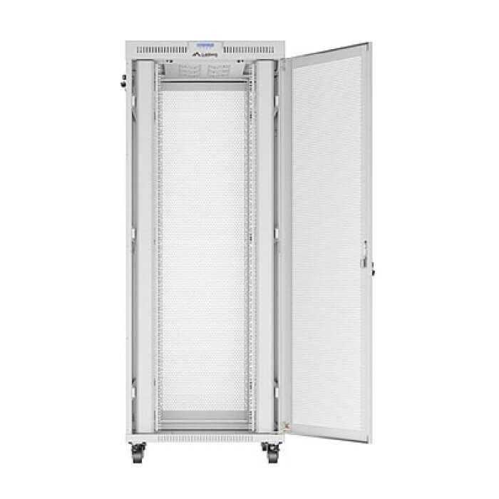 Lanberg Rack Cabinet 19" Free-Standing 42U/800X1000 (FlAT Pack) With Mesh Door LCD Grey ID 98066 (тъмнейл - 4)