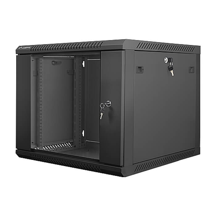 Lanberg rack cabinet 19” wall-mount 9U / 600x600 for self-assembly (flat pack), black ID 71883 (тъмнейл - 3)