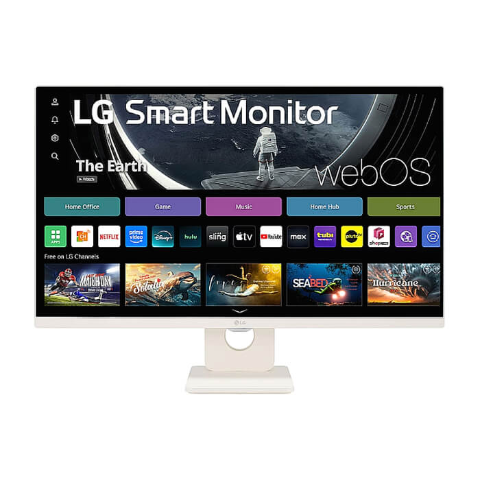LG 27U511SA-W, 27" IPS Smart webOS23, 100Hz, 5ms, 1300:1, 250cd/m, FHD 1920x1080, ThinQ, sRGB 99%, HDR 10, HDMI, USB, Bluetooth, AirPlay 2, Speacers 5W x 2, Tilt, White ID 90591