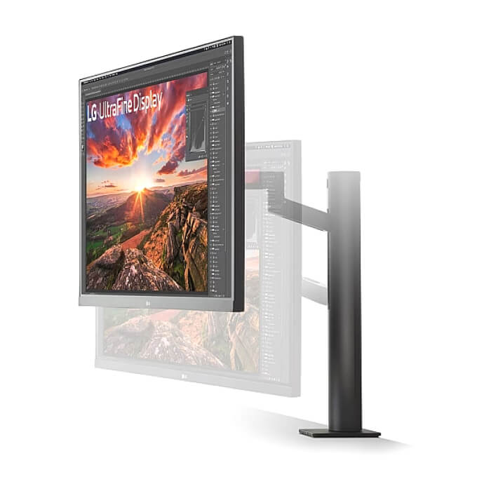 LG 32UN880K-B, 31.5" UltraFine Ergo 4K, IPS AG, DCI-P3 95%, 5ms, 350 cd/m2, 1000:1, 3840x2160, HDR 10, USB Type-C 60W, USB, HDMI, DisplayPort, AMD FreeSync, Speaker 5Wx2, LG S ID 84814 (тъмнейл - 4)