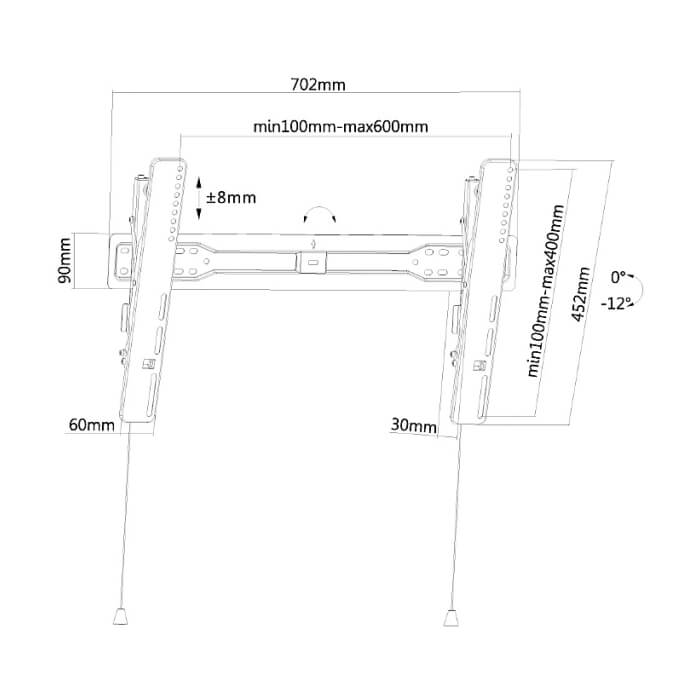 Neomounts by NewStar Flat Screen Wall Mount (tiltable) ID 66892 (тъмнейл - 3)