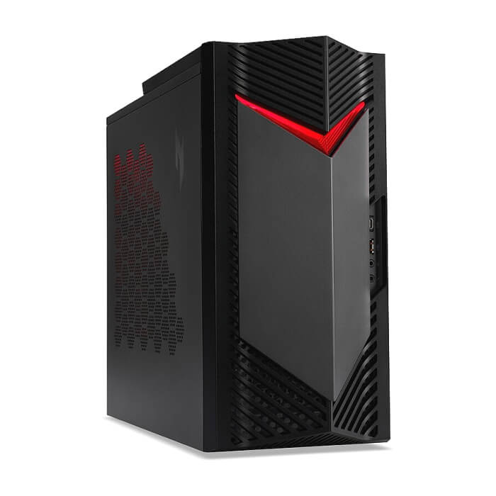 Acer Nitro N50-656, Intel Core i7-14700F (up to 5.40 GHz, 33MB), 32GB DDR5 5600MHz (2*16GB), 1TB SSD 1*M.2 free, GeForce RTX 5060 8GB GDDR7, No DVD, 3* USB 3.2, Type-C, 4*USB.2.0, ID 93585 (тъмнейл - 2)