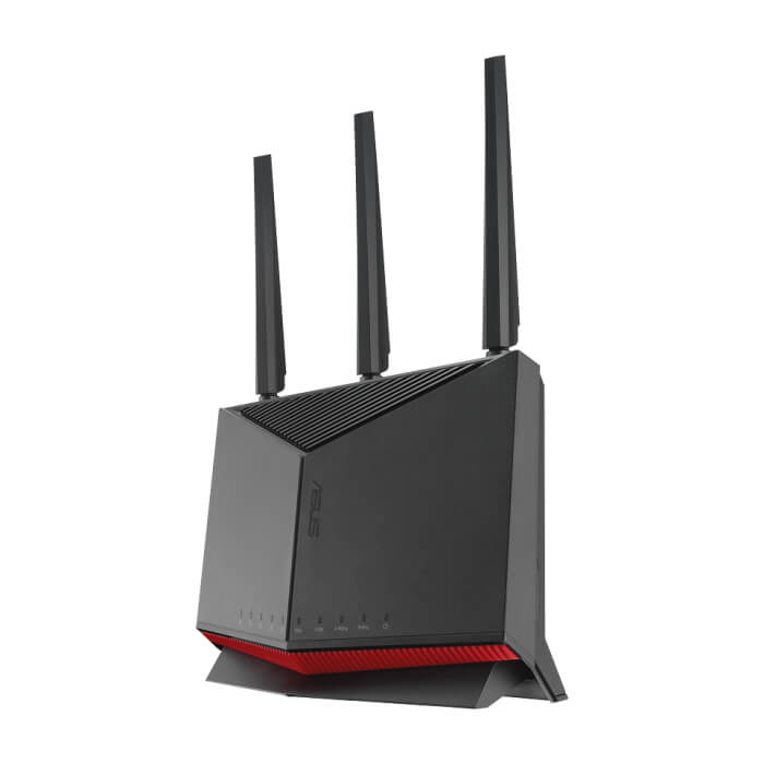 Asus Gaming Wireless Router, RT-BE86U, BE6800, Dual-Band, Quad-Core 2.6GHz CPU, 256MB/1GB Flash/RAM, 4K-QAM, MLO, 10G port, 2.5G quad-port, AiProtection Pro, Adaptive QoS, VPN Fusi (тъмнейл - 3)