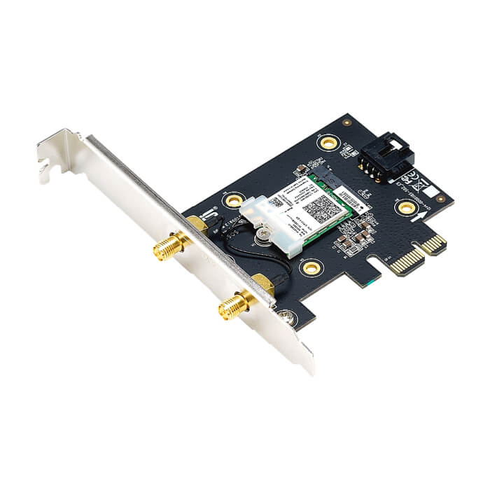 Asus PCI-E Adapter, PCE-AX3000, AX3000, Dual-Band, Bluetooth 5.0, WPA3, OFDMA, MU-MIMO (тъмнейл - 2)