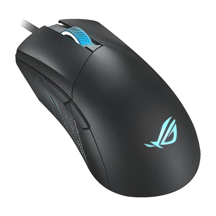 Asus ROG Gladius III Wired Gaming Mouse, 19K Optical Sensor, 19,000 DPI, 6 Programmable Buttons, RGB Lighting, ROG Switch Socket Design, Swappable Switches, Ergonomic, Black (тъмнейл - 2)