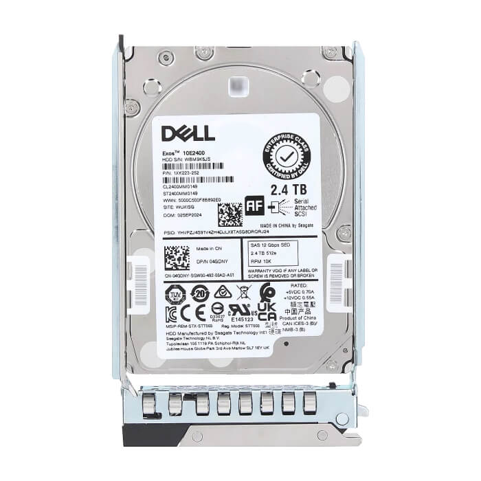 Dell 2.4TB 10K RPM Self-Encrypting SAS 12Gbps 512e 2.5in Hot-plug drive FIPS140 - Compatible with R260, R360, R660, R660XS, R760, R760XS and 14,15,16 Gen Hot Plug 2.5 servers ID 91634 на супер цена