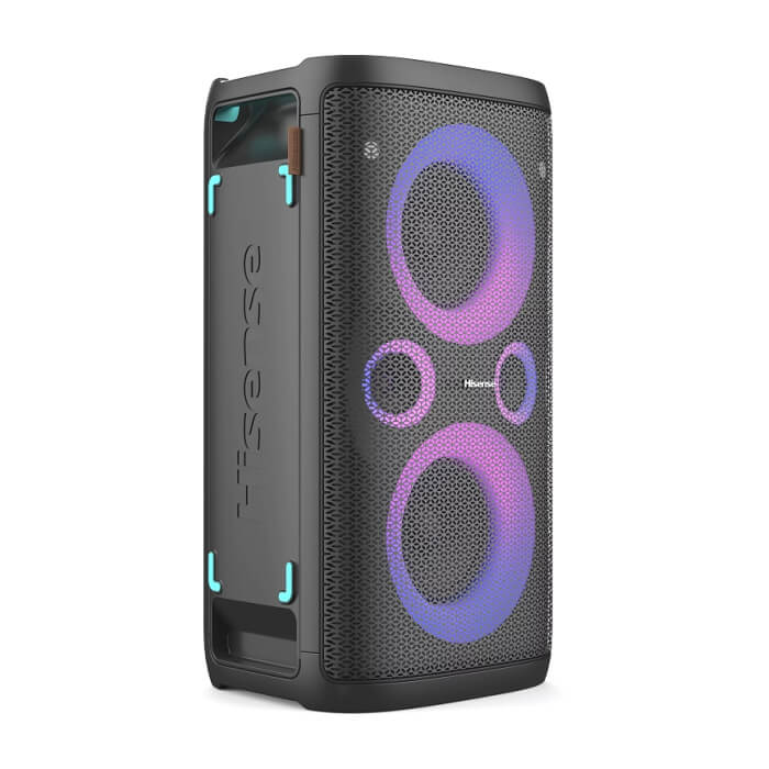 Hisense Party Rocker One Plus (HP110) Bluetooth Speaker with 300W Power, Built-in Woofer, Karaoke Mode, Built-in Wireless Charging Pad, AUX Input and Output, USB, 15 Hour Long-Last (тъмнейл - 3)
